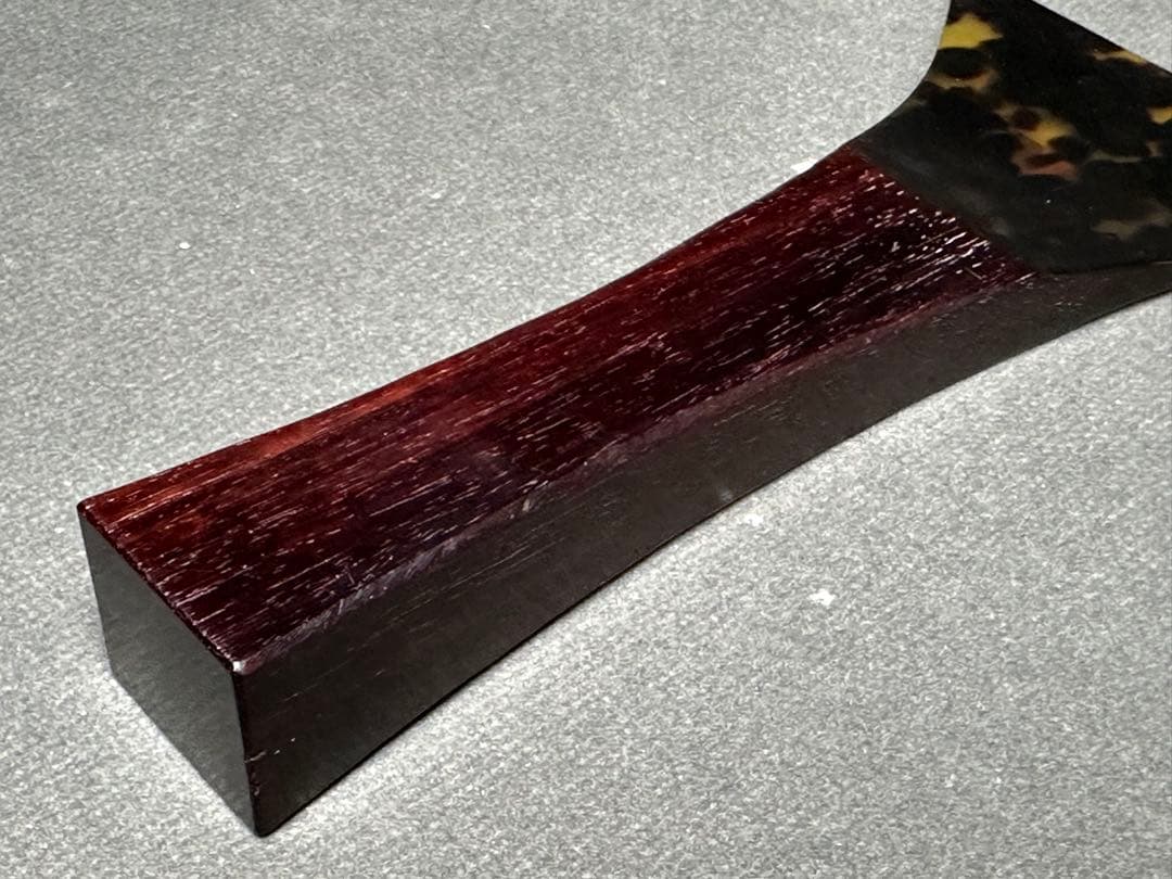 三味線　鼈甲撥　撥　バチ　天然素材　和楽器　民謡　アンティーク　細密細工