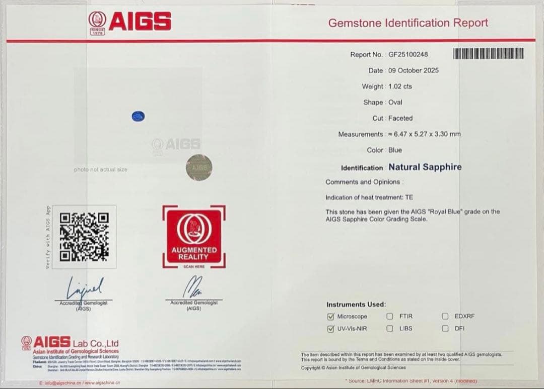 JK2★高級 ロイヤルブルーサファイア1.02ct D リング 鑑付