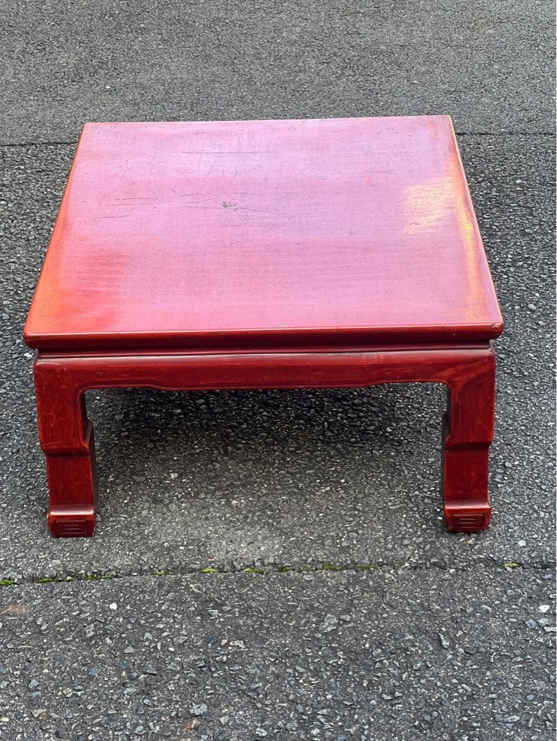 朱塗り座卓
