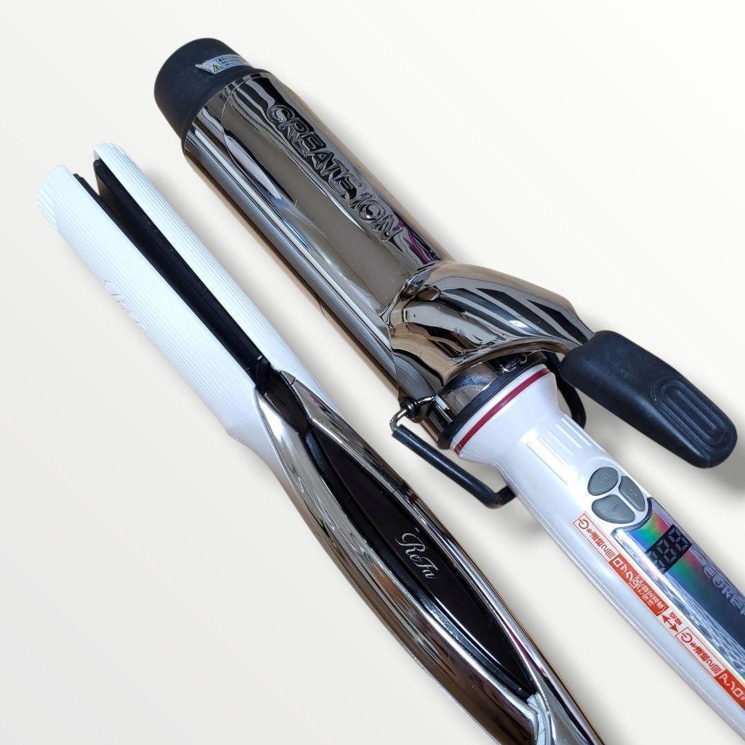 セット売り リファ ストレートアイロン 2021年製 クレイツ45mmコテ