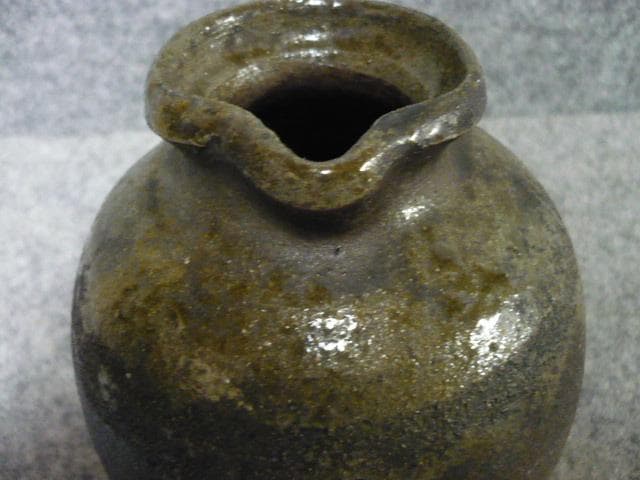 越前焼 お歯黒壷 [B31358]