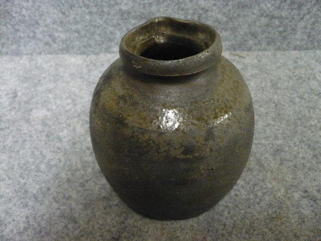 越前焼 お歯黒壷 [B31358]