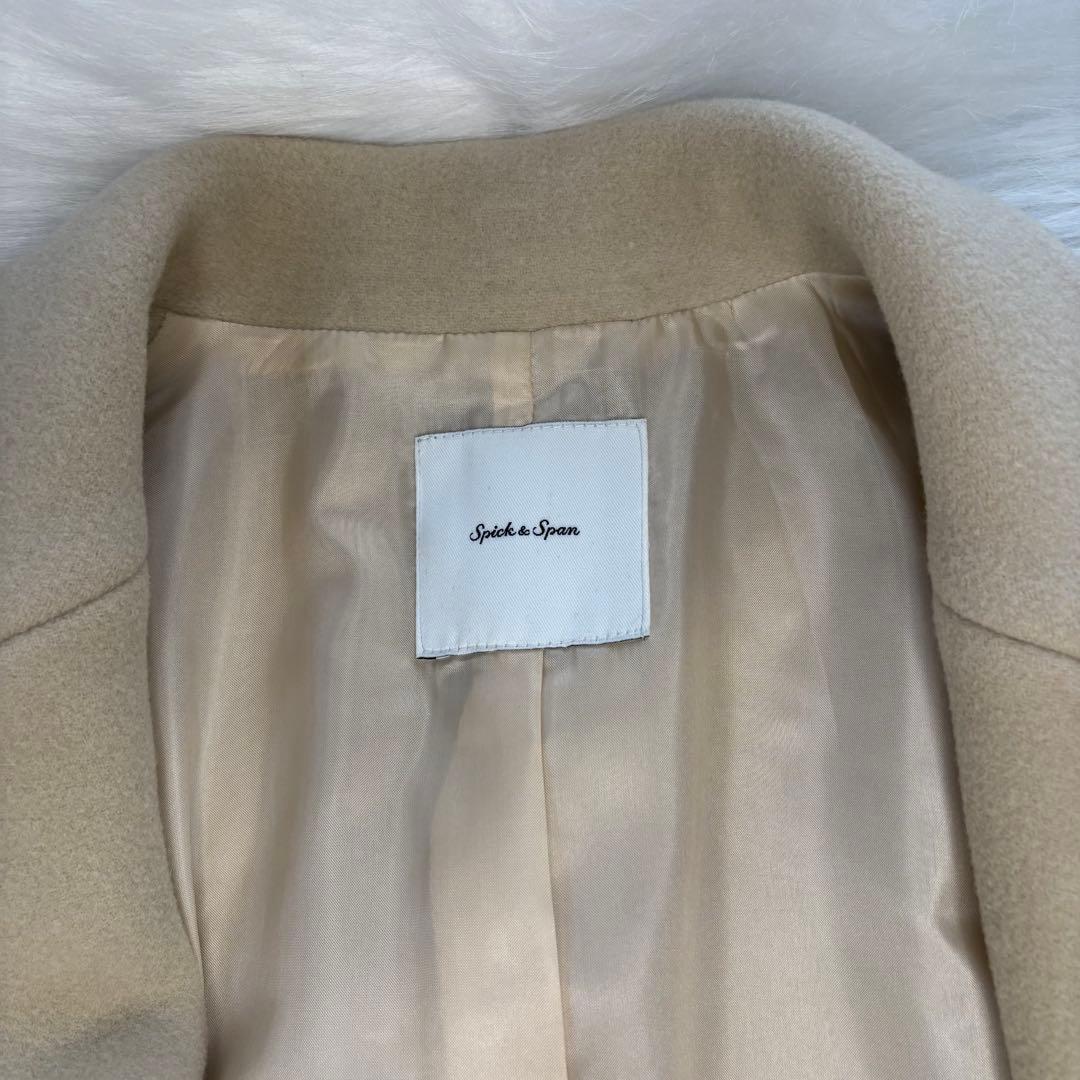 【スピックアンドスパン】チェスターコート♡ウール ベージュ系 ロング