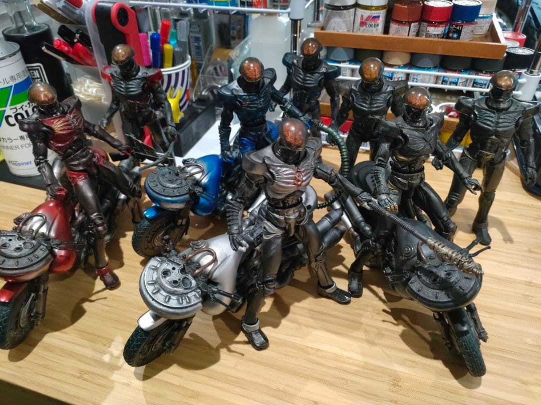 S.I.C. ハカイダー 四人衆 オリジナルカスタム品 バイク付き キカイダー
