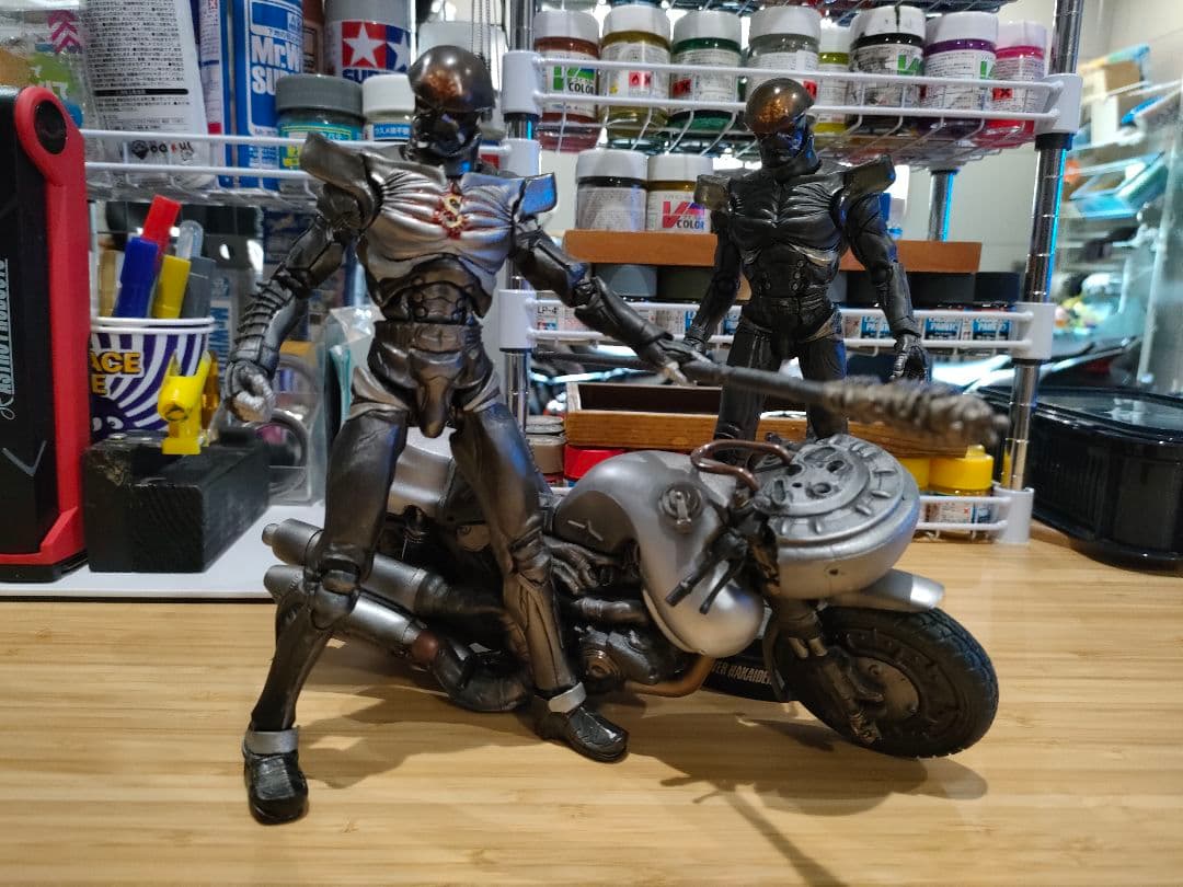 S.I.C. ハカイダー 四人衆 オリジナルカスタム品 バイク付き キカイダー