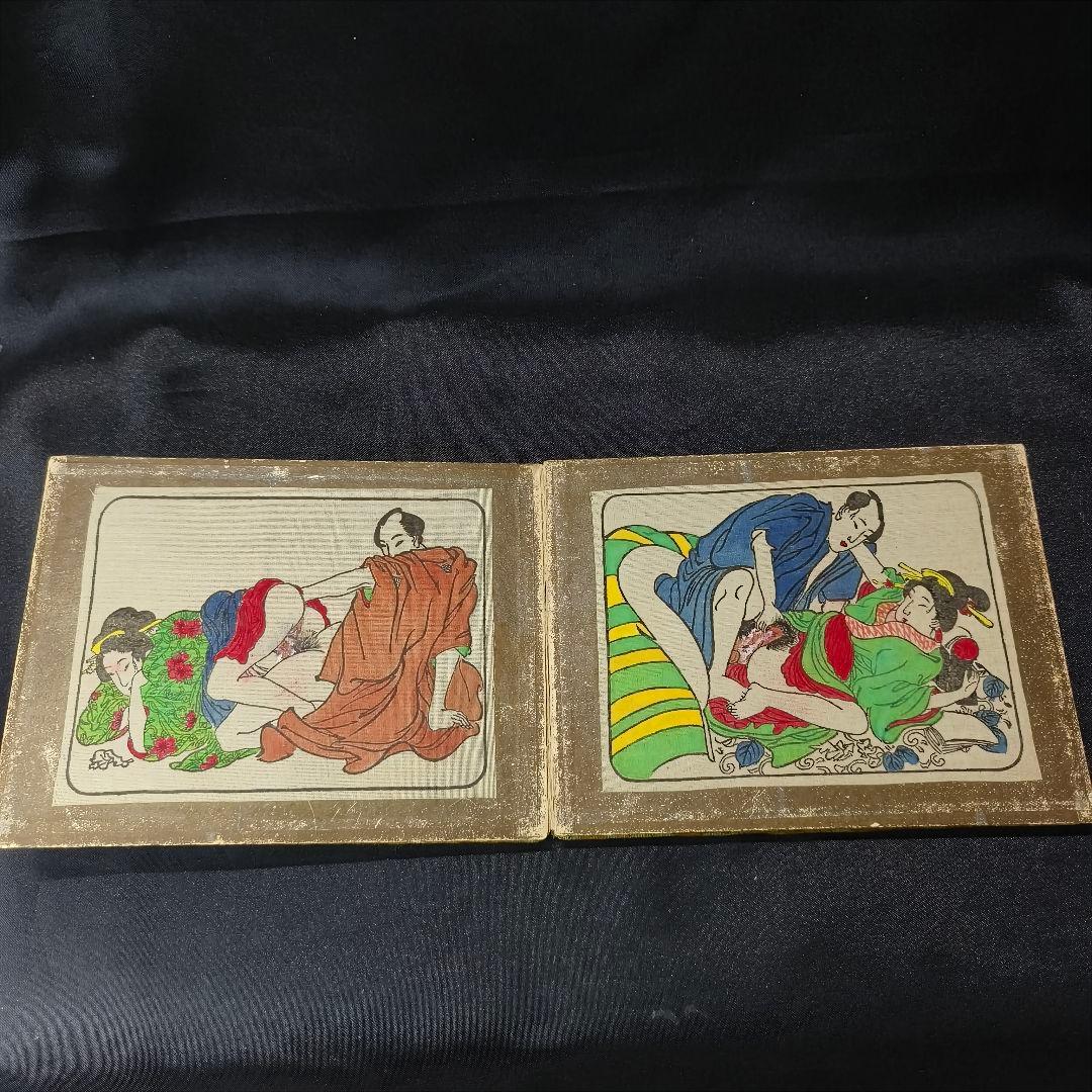 画冊 春画12枚 肉筆 江戸骨董 古美術品 アンティーク コレクター放出 時代物