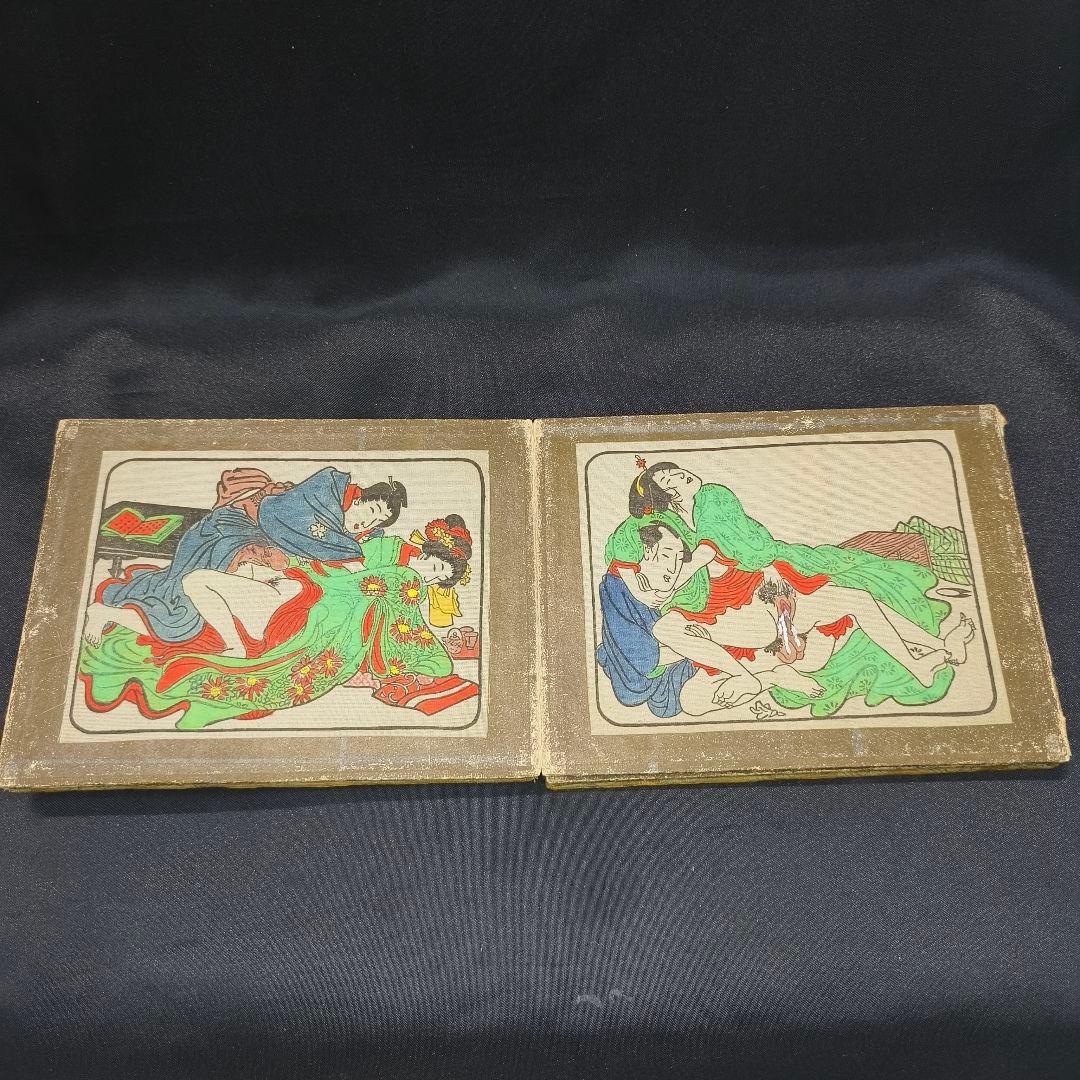 画冊 春画12枚 肉筆 江戸骨董 古美術品 アンティーク コレクター放出 時代物