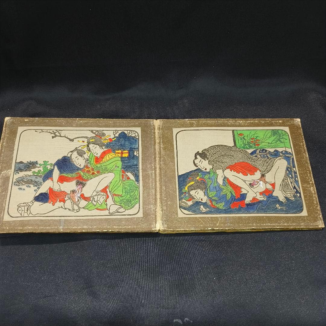 画冊 春画12枚 肉筆 江戸骨董 古美術品 アンティーク コレクター放出 時代物