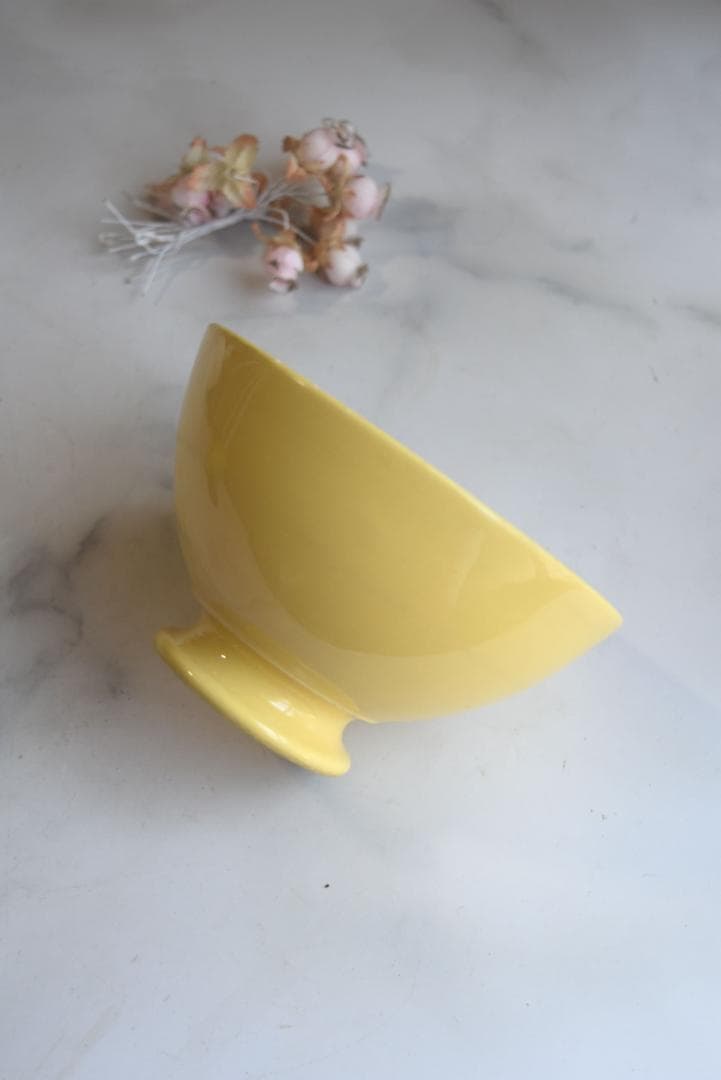 さるりす　可愛い黄釉カフェオレボウル　フランスアンティーク　ジアン