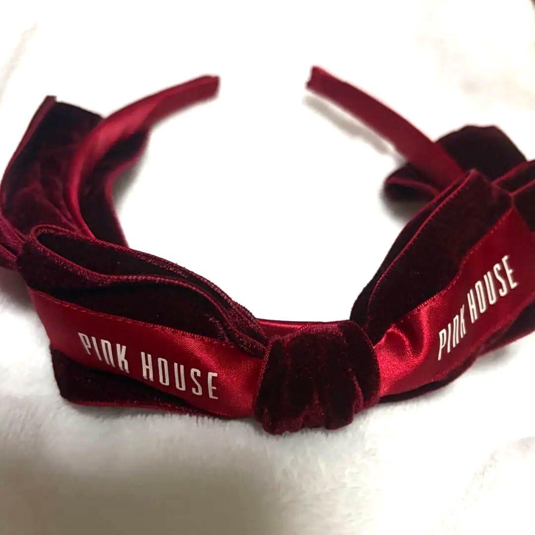 PINK HOUSE 青木美沙子 コラボ リボン カチューシャ♡レッド