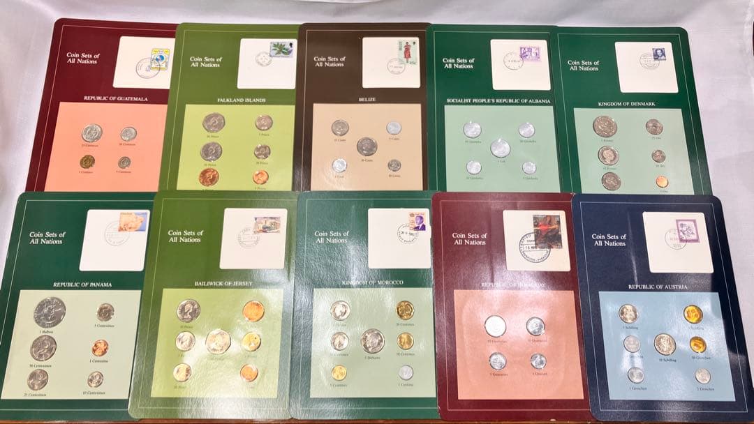 フランクリンミント社 世界の国々の 記念通貨 Ⅰ Ⅲ バラ