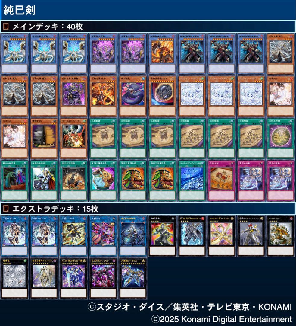 遊戯王OCG 巳剣デッキ(純) ガチ構築【匿名配送】