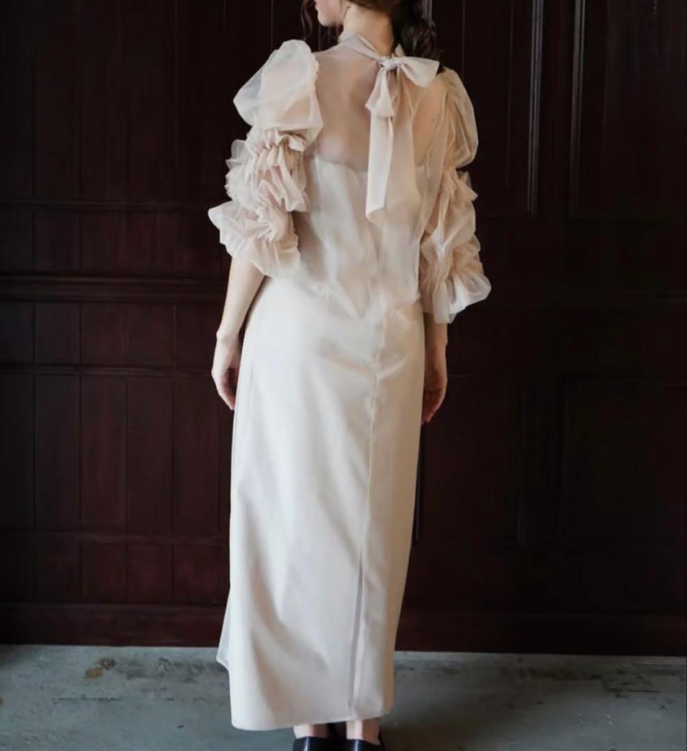 最終値下げ！acka / tulle sheer onepiece(ドレス)