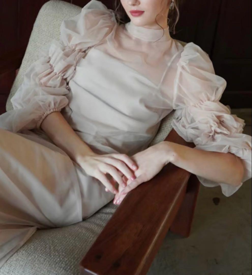 最終値下げ！acka / tulle sheer onepiece(ドレス)