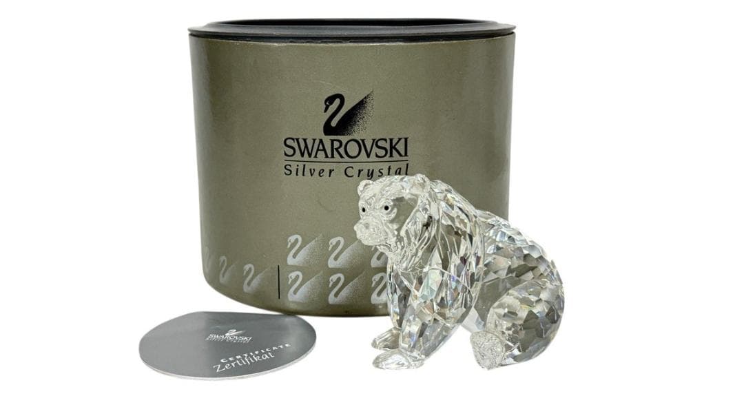 未使用♡Swarovski スワロフスキー♡クリスタル ベア　クマ フィギュリン