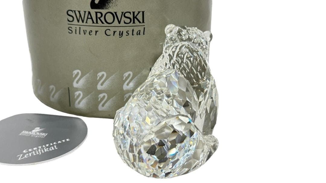 未使用♡Swarovski スワロフスキー♡クリスタル ベア　クマ フィギュリン