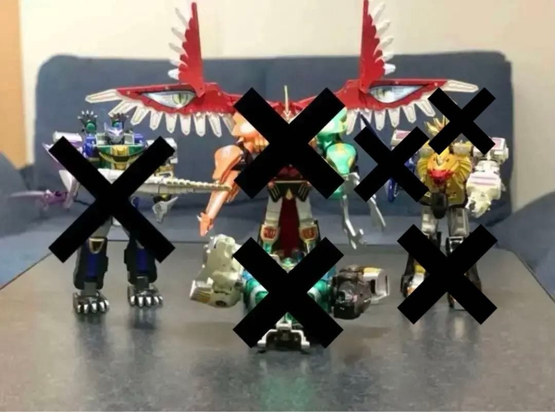 百獣戦隊ガオレンジャー　2体　ガオライオン　ガオタイガー　ジャンク品