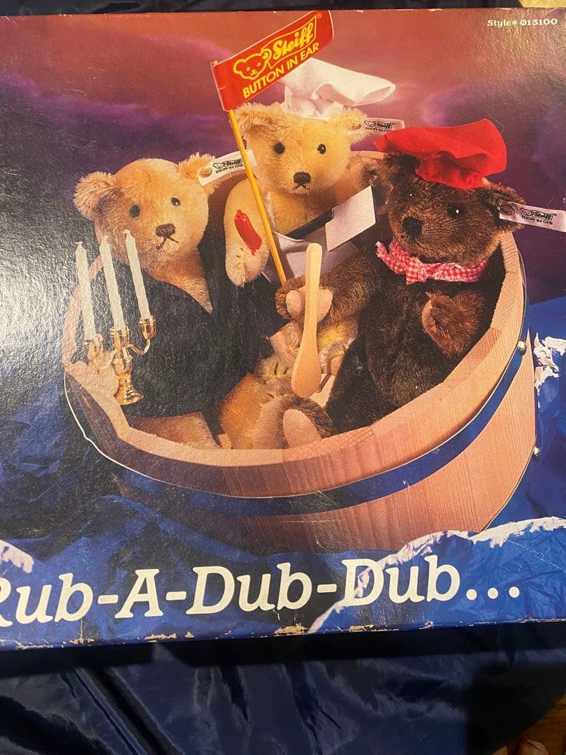 シュタイフ　RUB-A-DUB-DUB 3体セット　1988