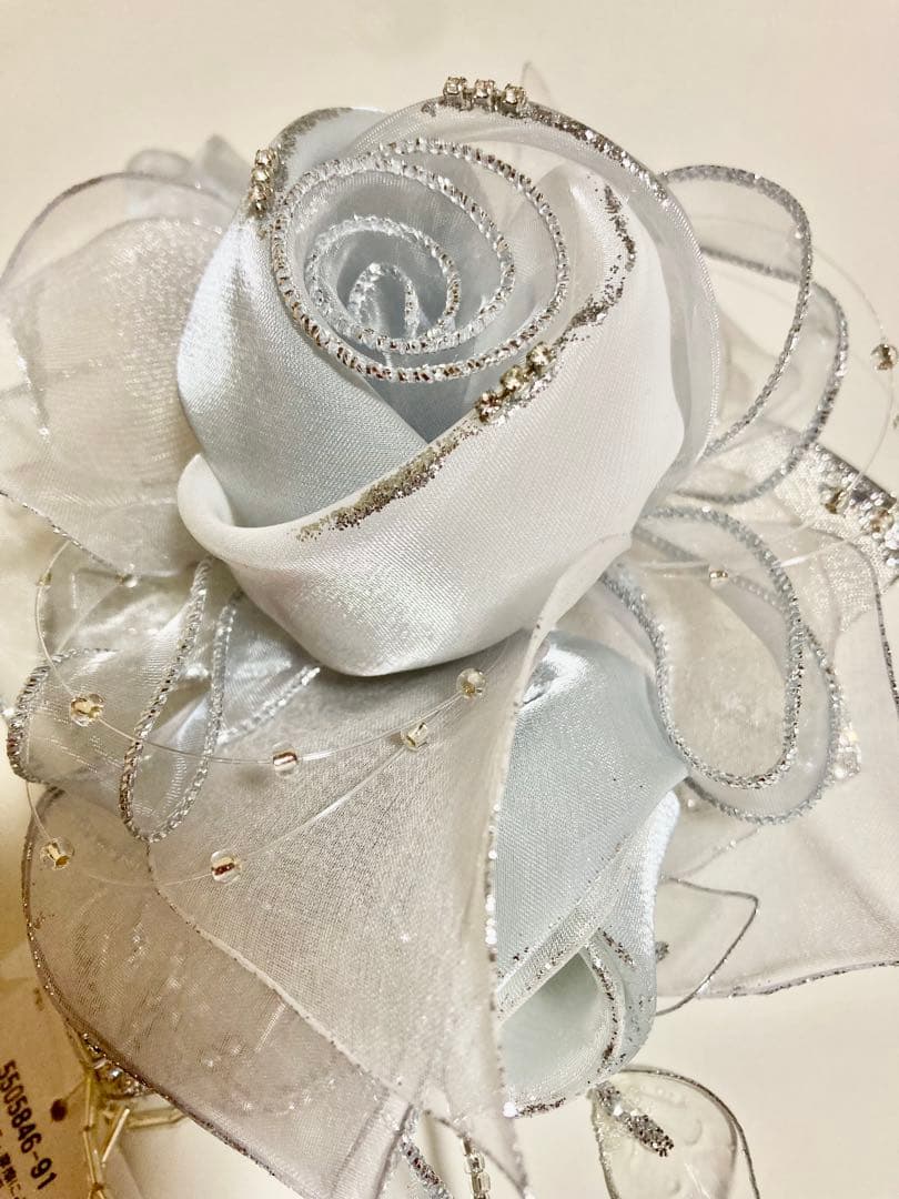 東京ソワール　PETITSOIR コサージュ ブローチ　　シルバー　新品未使用