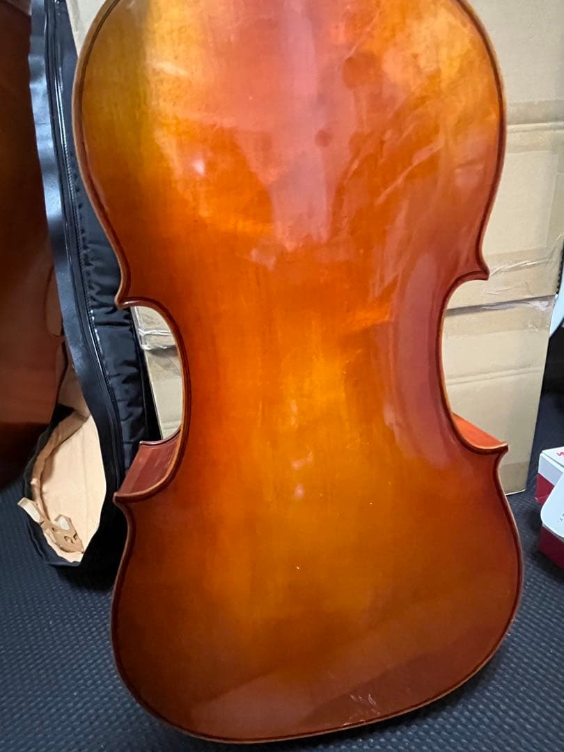 SUZUKIスズキチェロ1/4 分数1887年弓付きケースなし要毛替え