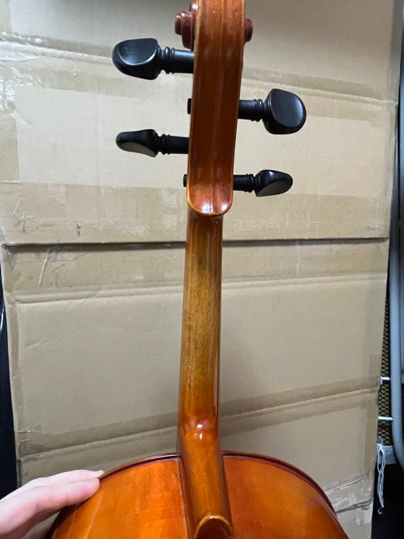 SUZUKIスズキチェロ1/4 分数1887年弓付きケースなし要毛替え