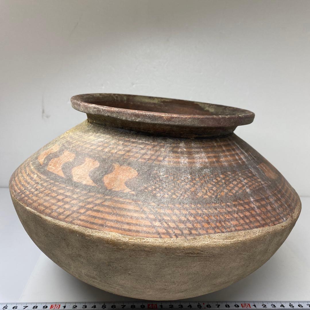 古代　紀元前　アンダーソン土器　木箱付高さ20.5㎝タサニ東な7-0223☆2F