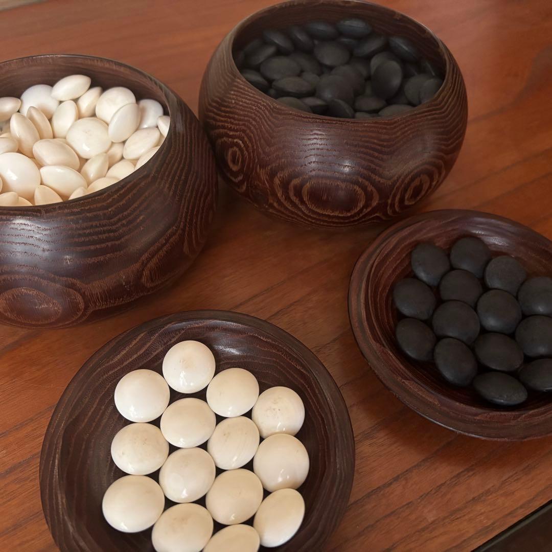 囲碁　本蛤 那智黒　碁石　37号　38号