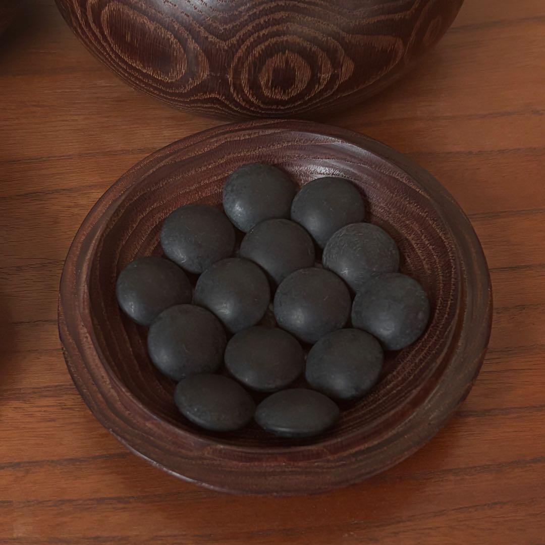 囲碁　本蛤 那智黒　碁石　37号　38号