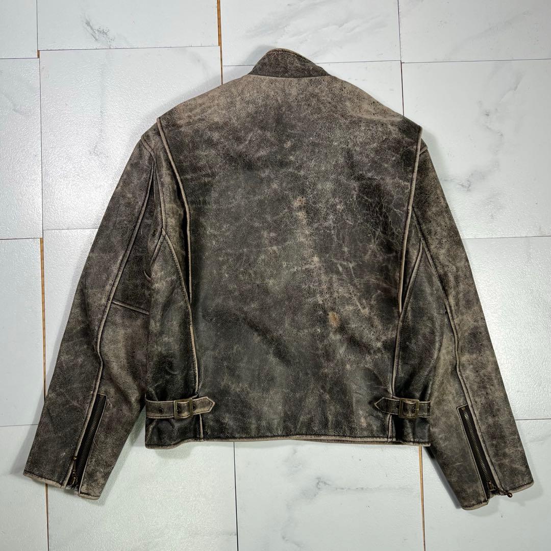 80s ブロッケン BROKEN シングル ライダースジャケット 革ジャン