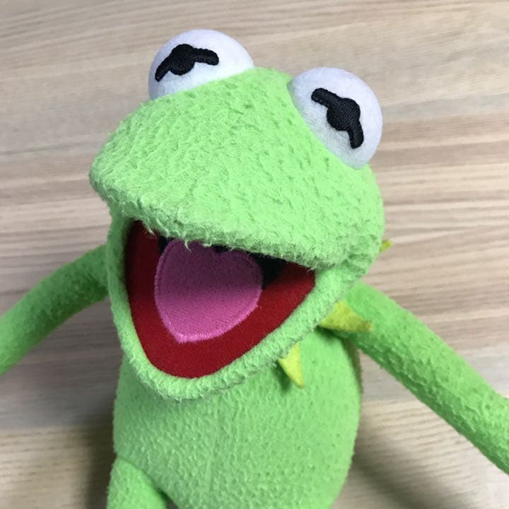 ヴィンテージ おしゃべり　カーミット　大きな　ぬいぐるみ applause