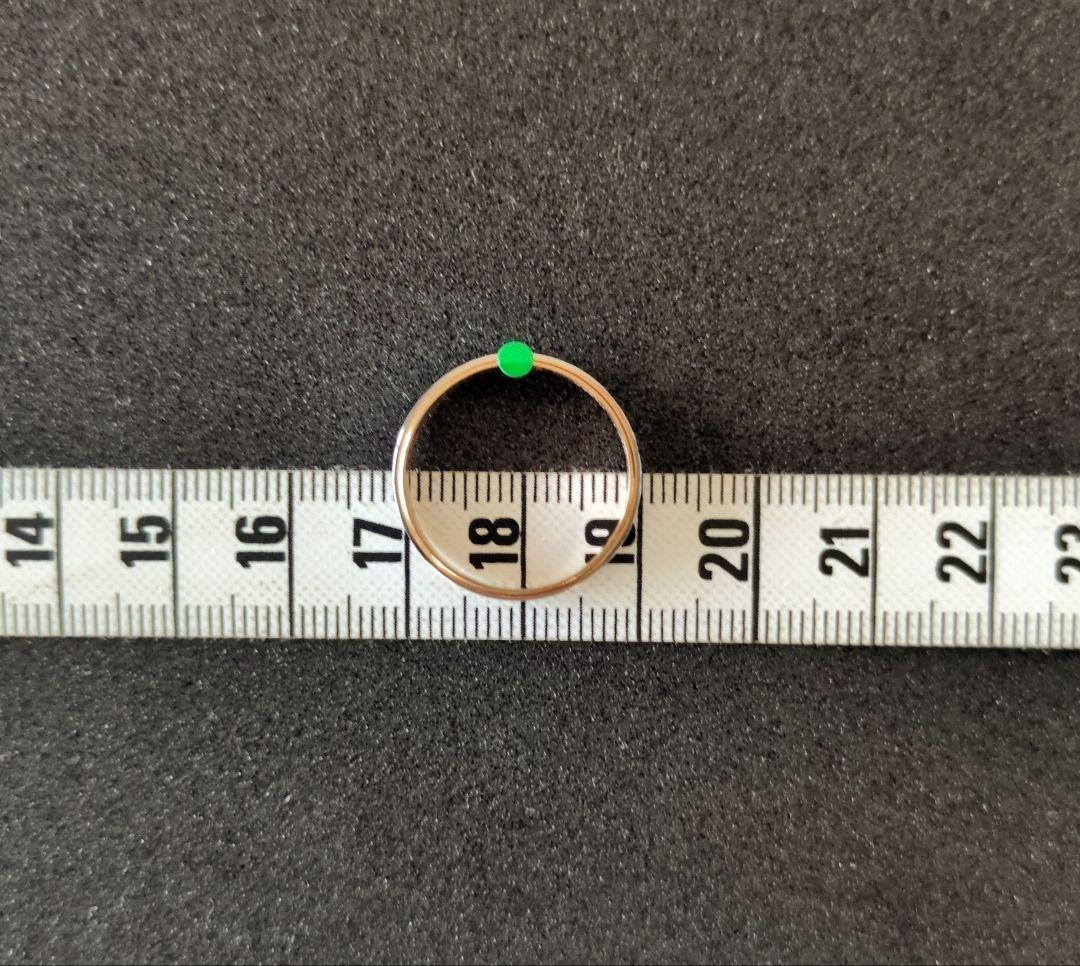 銀座ミワ★K18&Pt900コンビリング☆斜めカット/ヴィンテージ