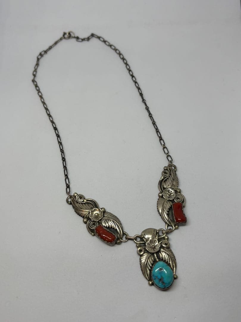 インディアンジュエリー STERLING Silver ターコイズ ネックレス