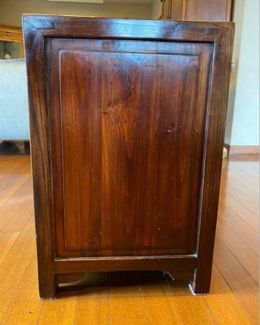 中国アンティーク 無垢材　サイドテーブル 飾り台