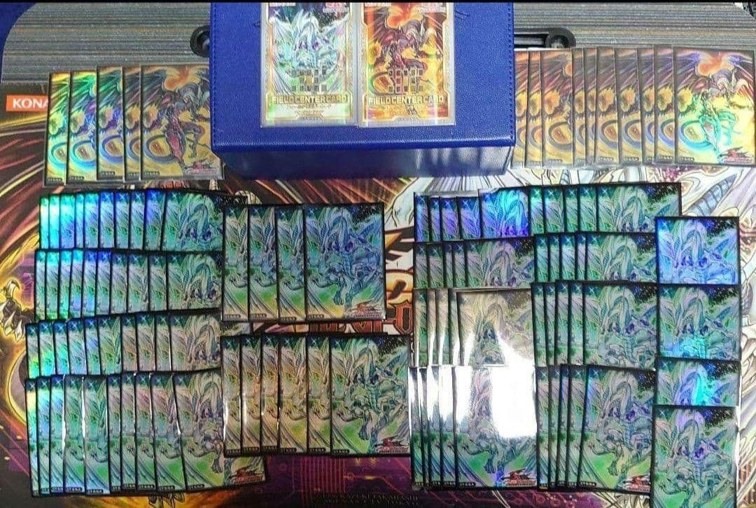 遊戯王 スターダスト レッドデーモンズ プレイマット スリーブ 93枚ストレージ