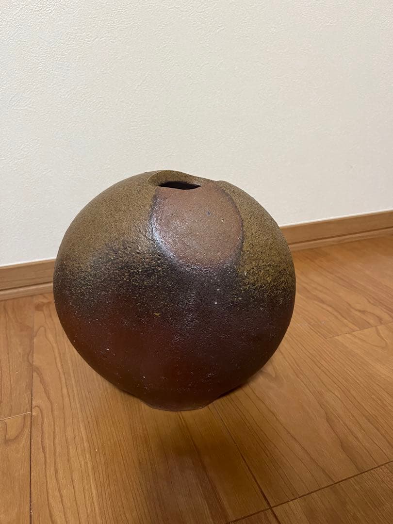 備前焼　花入れ　脇本博之　未使用品　箱付き