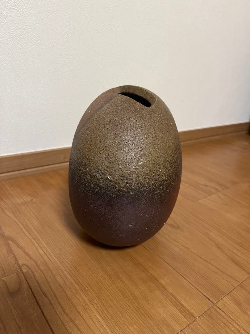 備前焼　花入れ　脇本博之　未使用品　箱付き