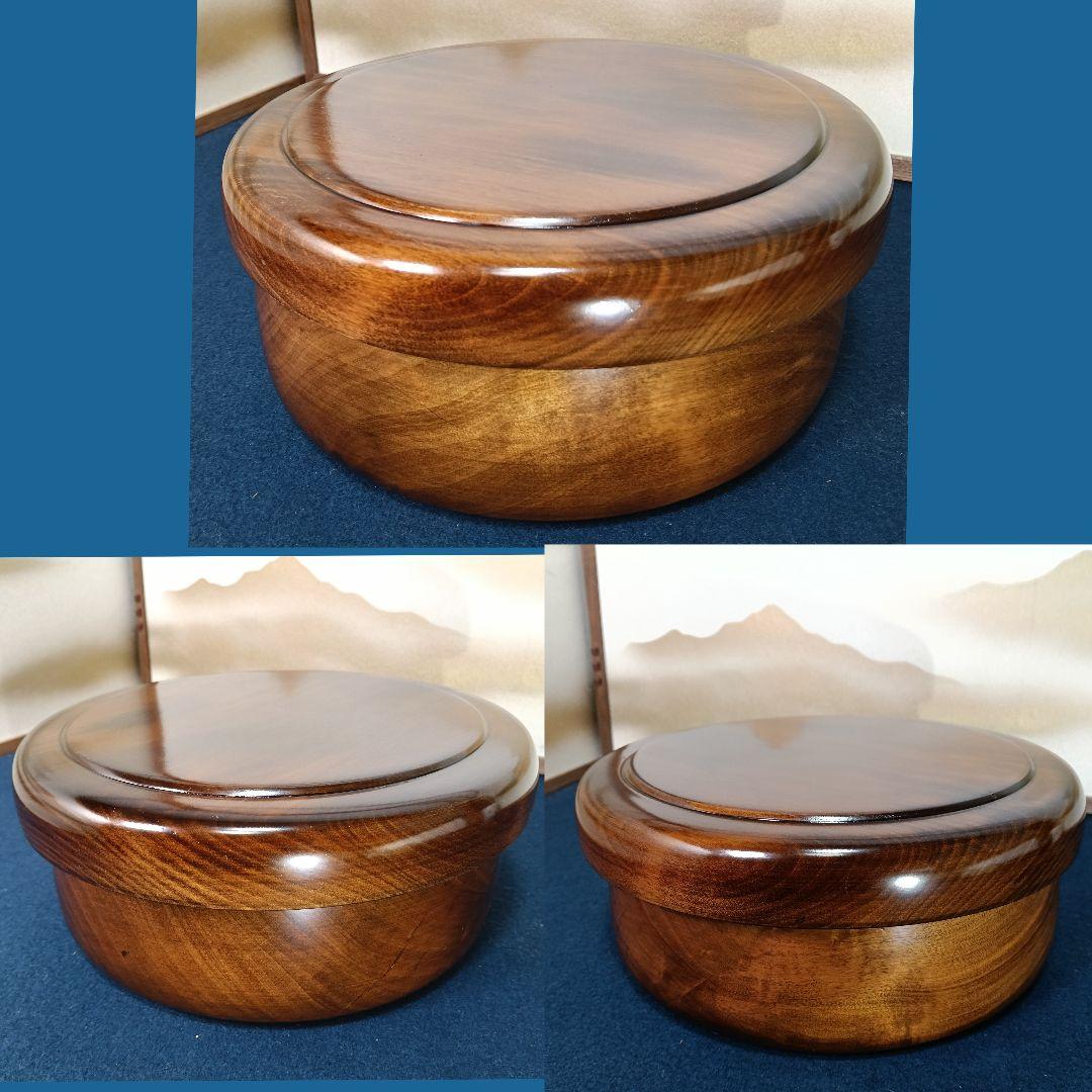 AO26 茶櫃 茶びつ くり抜き 天然木 煎茶道具 工芸品 未使用 紙箱入