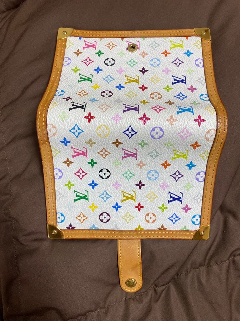 ト*マ様 VUITTON マルチカラー　白　希少　廃盤　★6穴手帳　美品