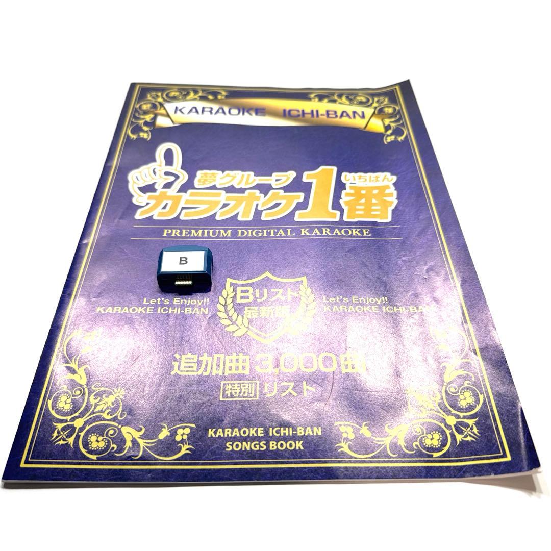 カラオケ1番　一番　3000曲追加曲カートリッジ B曲リスト冊子　yk3008