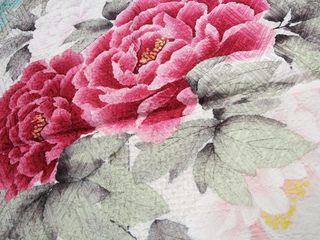 牡丹とダリア 総絞り 振袖フルセット　ｍ3 成人式