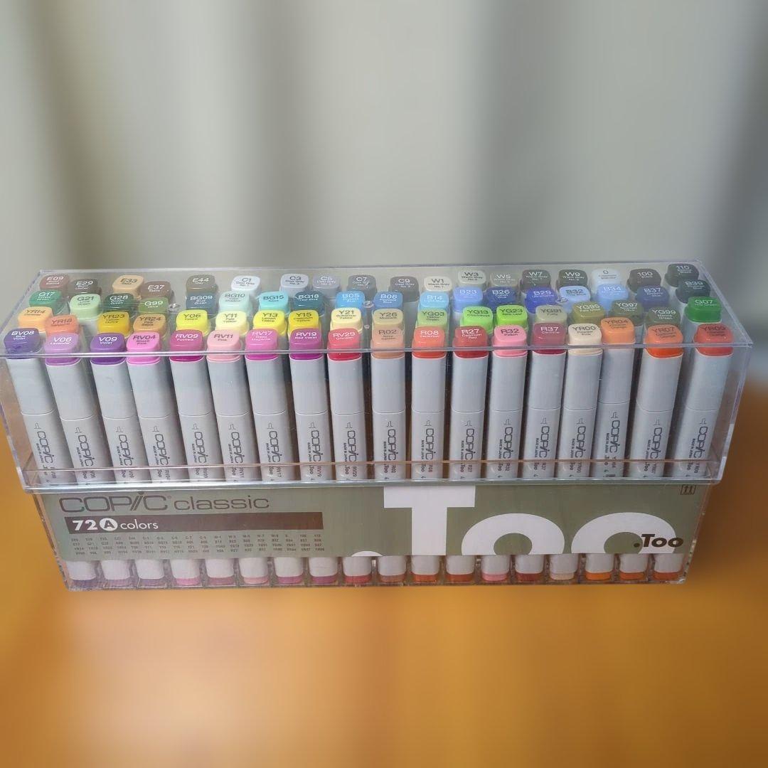 Copic classic 72色Ａ アルコールマーカーセット