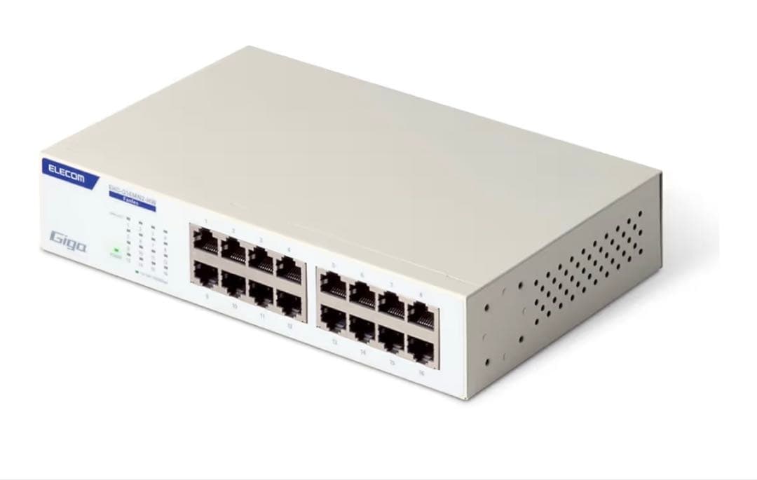 ELECOM Giga EHC-G16MN-HJW 16ポートスイッチングハブ