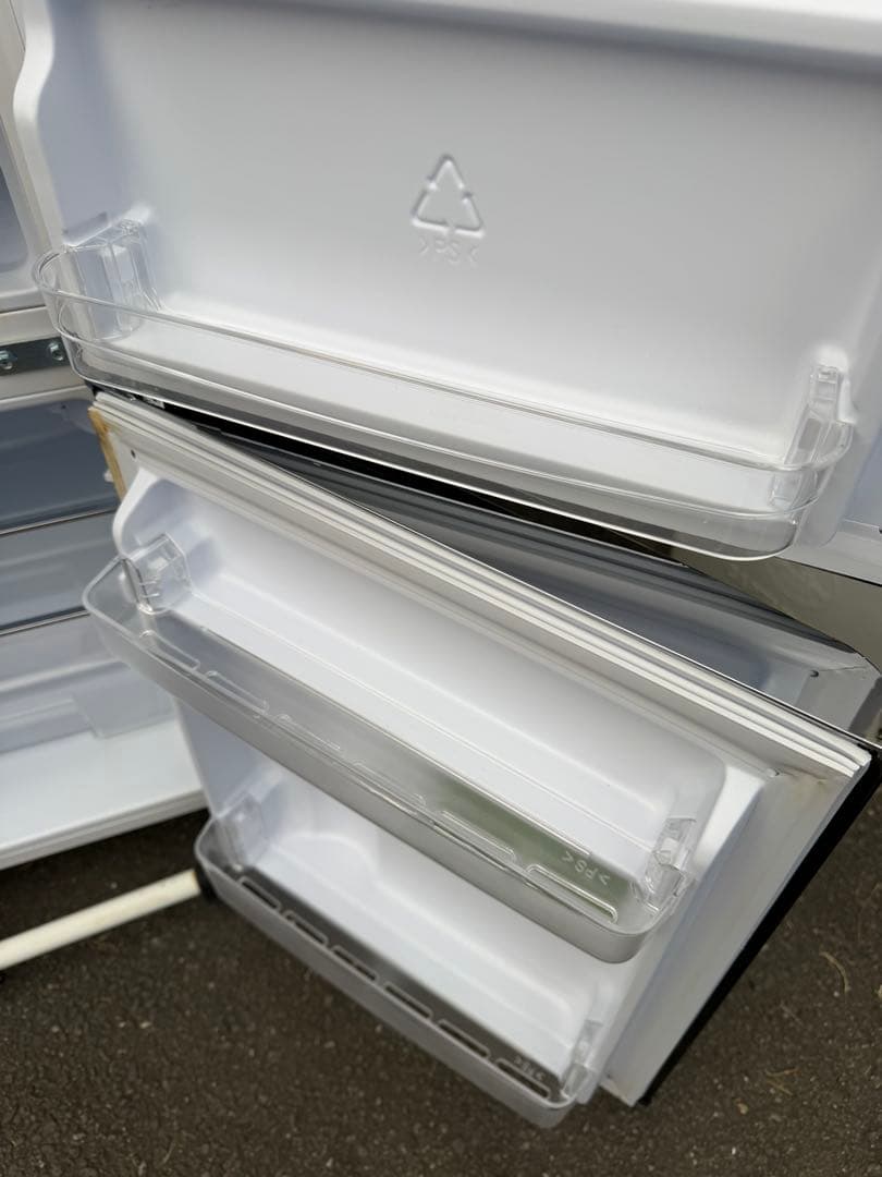 冷蔵庫ブラックPRR-082D-B1人暮らしミニ81L