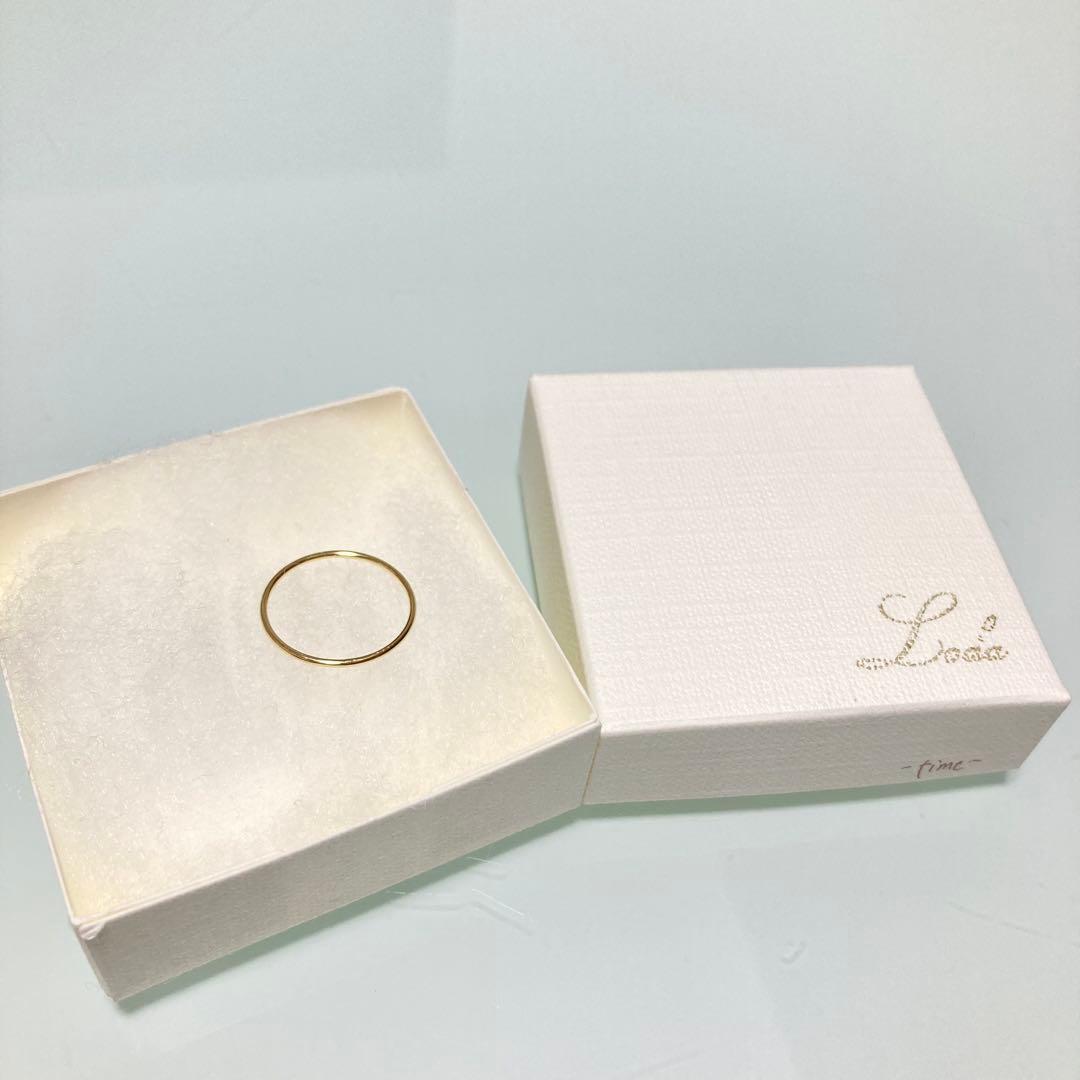 【grâce grace】K10 スキニーリング 11号｜華奢 重ね付け◎ 上品