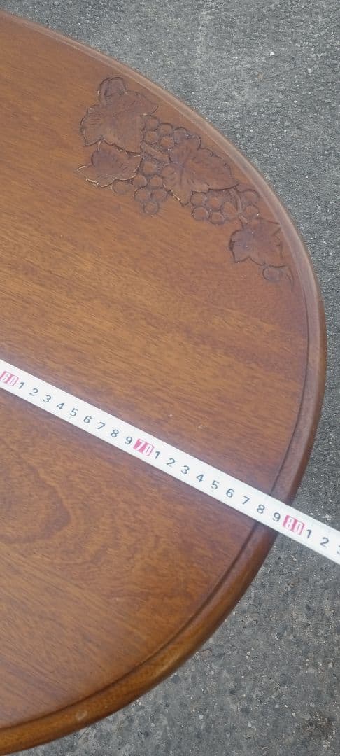 引取　京都　机　YOSHIKAWA D＆A 飾り彫刻　カフェテーブル