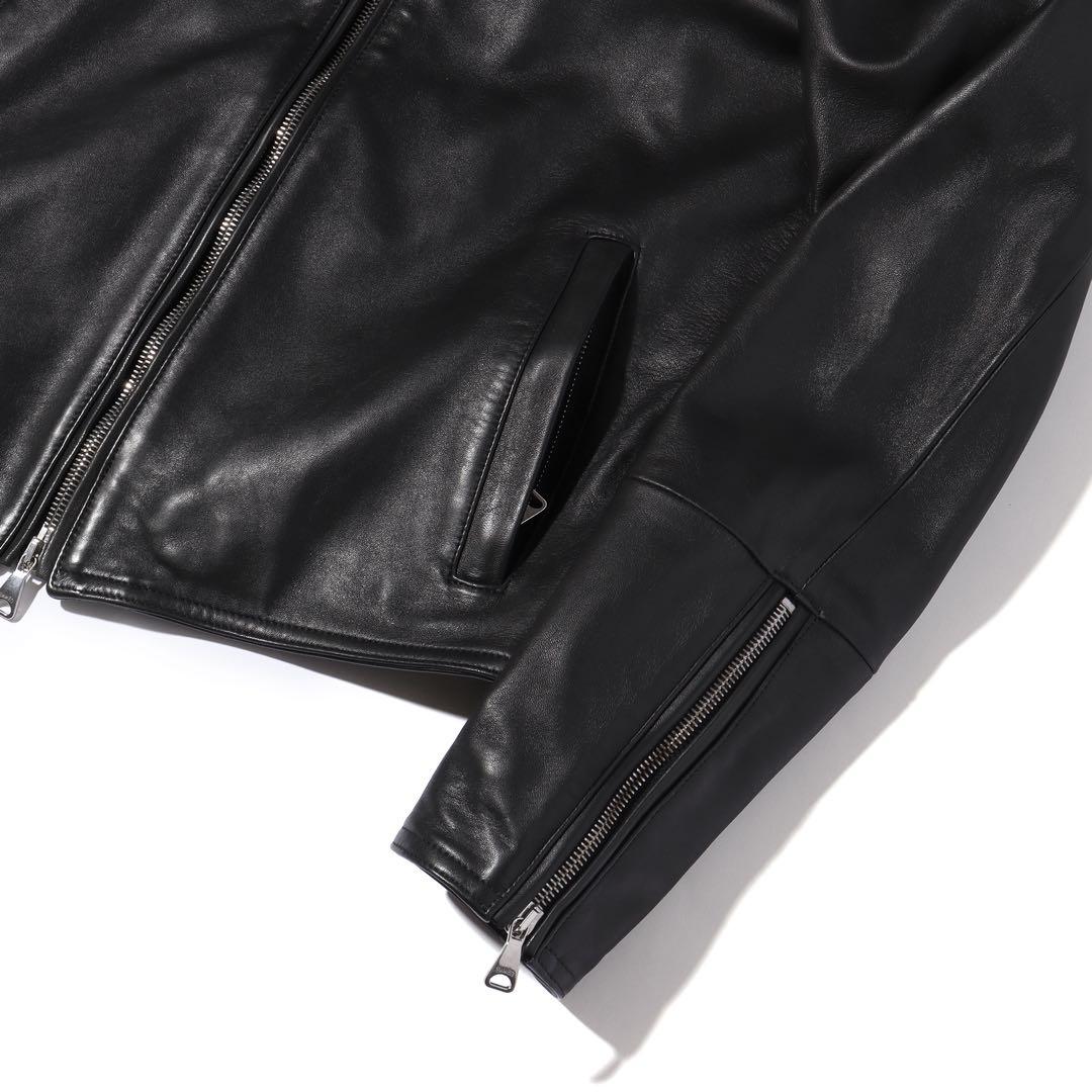 EMMETI エンメティ ライダース ジャケット 羊革 黒 44 S〜M程