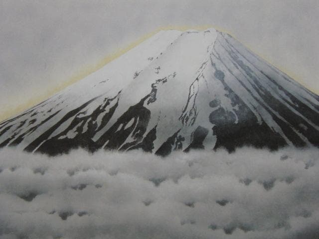 井上清治、【黎明】、希少な額装用画集より、新品額装付、状態良好