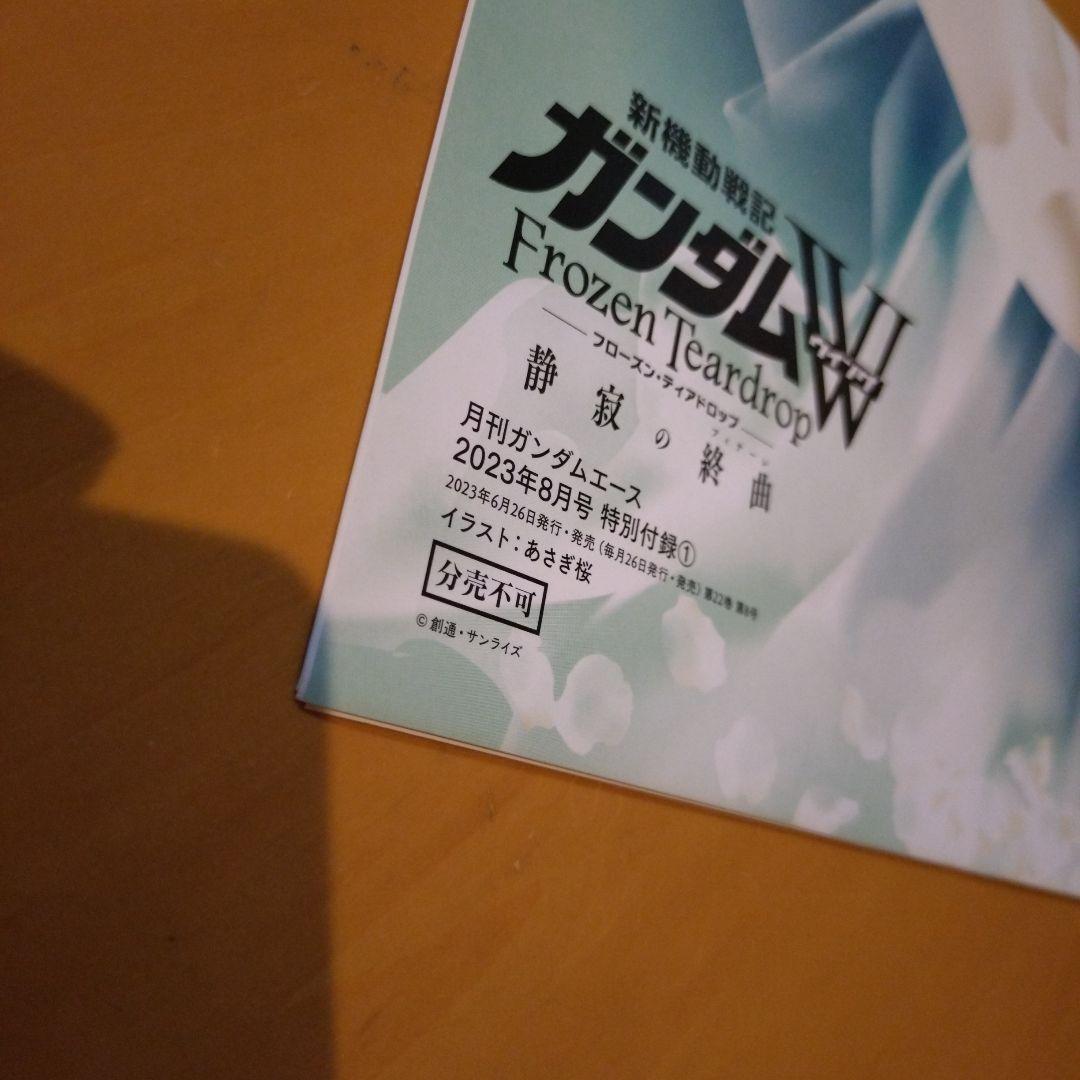 新機動戦士ガンダムＷ　月刊ガンダムエース　B2ポスター　ヒイロ　リリーナ