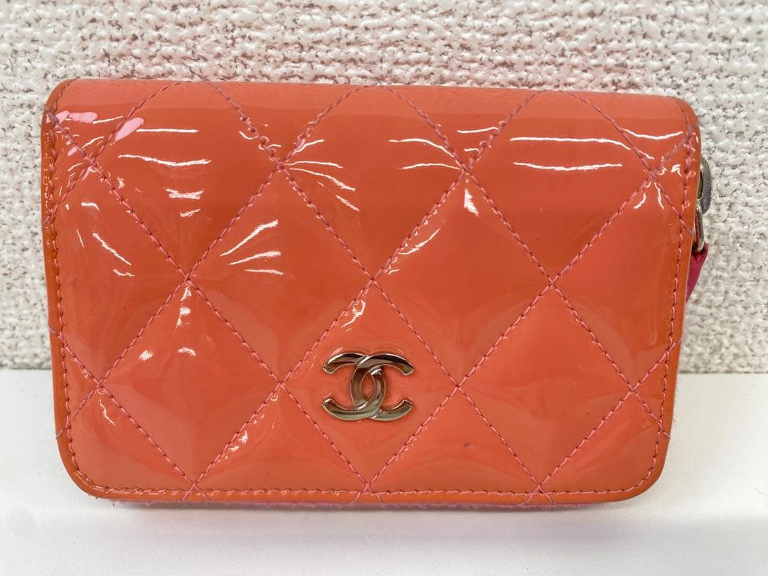 CHANEL シャネル ケース ピンク 財布 サイフ 小銭入れ