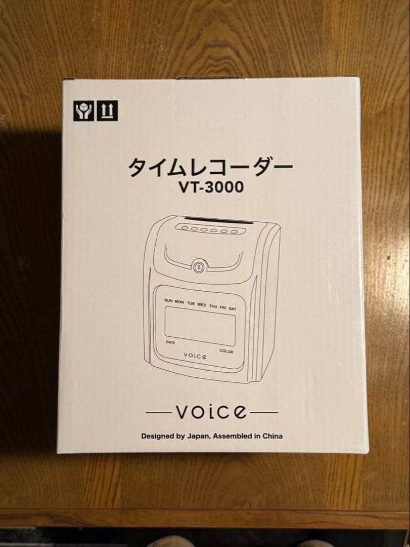 ★未使用★VOICEタイムレコーダー VT3000＋タイムカード80枚＋ラック